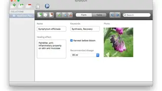 Symphytum screenshot