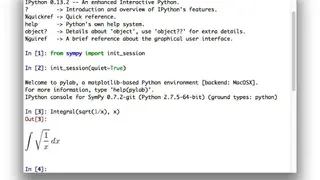 SymPy screenshot