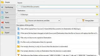 SyncBackPro screenshot