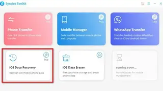 Syncios Data Recovery screenshot