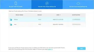 Syncios Data Recovery screenshot