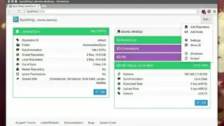 Syncthing screenshot