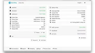 Syncthing screenshot
