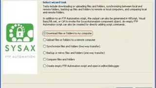 Sysax FTP Automation screenshot