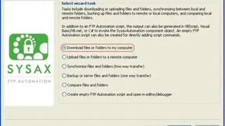 Sysax FTP Automation screenshot