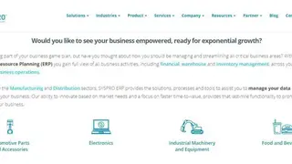 SYSPRO ERP screenshot