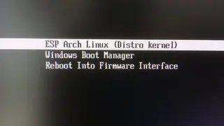 Systemd-Boot screenshot