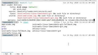 Systemd-Boot screenshot