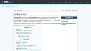 systemd-boot (Gummiboot) screenshot