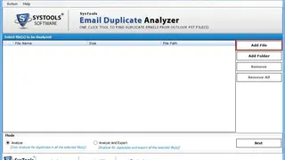 SysTools Email Duplicate Analyzer screenshot