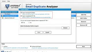 SysTools Email Duplicate Analyzer screenshot