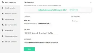 T2M – URL Shortener screenshot