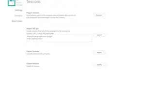 Tab Session Manager screenshot