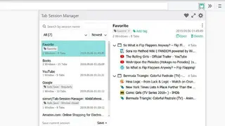 Tab Session Manager screenshot
