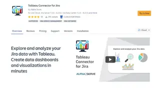 Tableau Connector for Jira screenshot