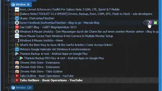 Tabs Outliner screenshot