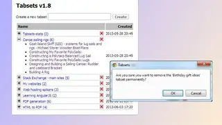 Tabsets screenshot