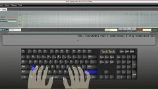 Tach Typing Tutor screenshot