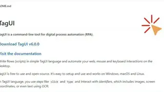 TagUI screenshot