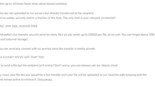 Takeafile screenshot