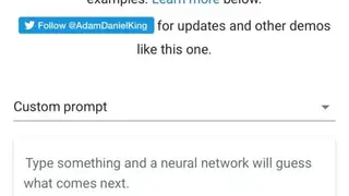 Talk to Transformer screenshot
