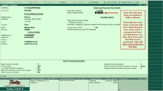 Tally Accounting Software screenshot