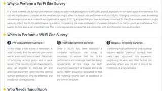 Tamos TamoGraph® Site Survey screenshot