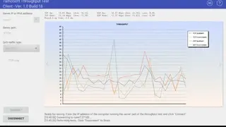 TamoSoft Throughput Test screenshot