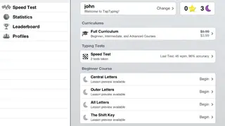TapTyping screenshot
