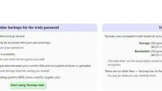 Tarsnap screenshot