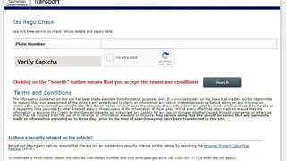 TAS Rego check screenshot
