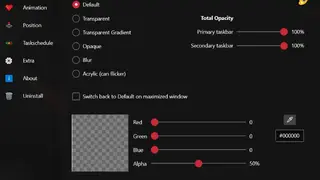 TaskbarX screenshot