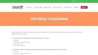 Taskeen Distress Screening screenshot