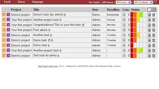TaskFreak screenshot