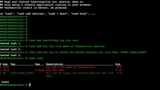 Taskwarrior screenshot