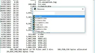 TCC/LE screenshot