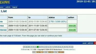 TCExam screenshot