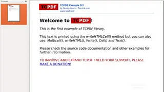 Tcpdf screenshot