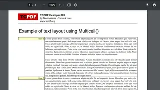 Tcpdf screenshot