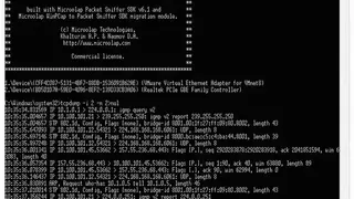 Tcpdump screenshot