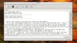 TEA Text Editor screenshot