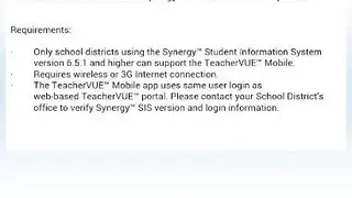 TeacherVUE screenshot