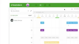 Teamdeck Resource scheduling screenshot