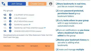 TeamSync Bookmarks screenshot
