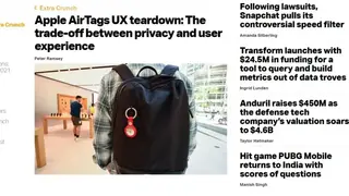 TechCrunch screenshot