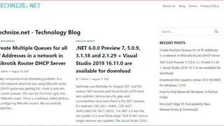 Technize screenshot
