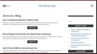 Technize screenshot