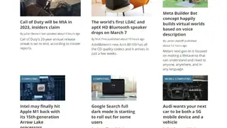 TechRadar screenshot