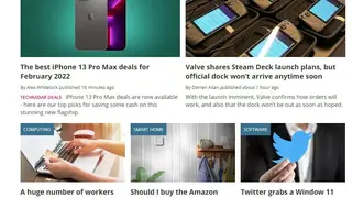 TechRadar screenshot