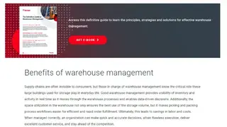 Tecsys WMS screenshot